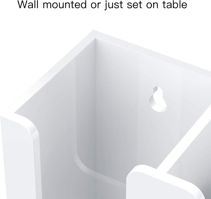 Richboom Acrylic Coffee Cup and Lid Storage Organizer Holder, 2 Compartments - Image 5