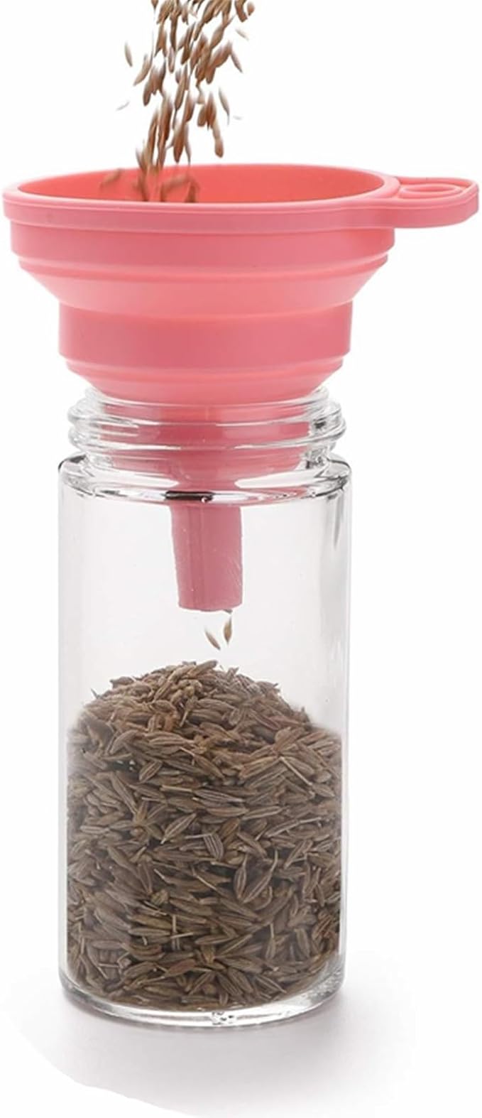 Tebery 12 Pack Round Spice Bottles 3oz Glass Spice Jars - Image 3