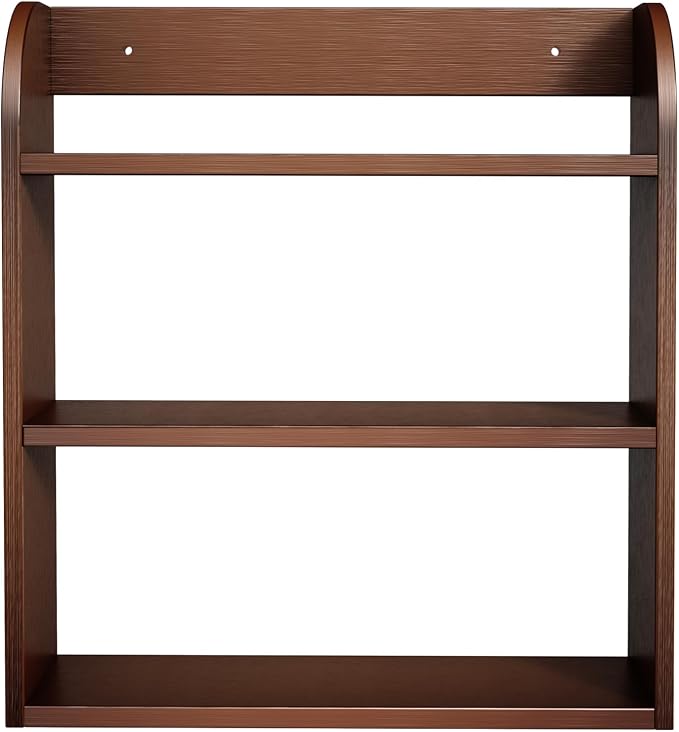 ROMGUAR CRAFT 3 Tier Bamboo Spice Rack, Countertop or Wall Mounting Wood Spice - Image 7