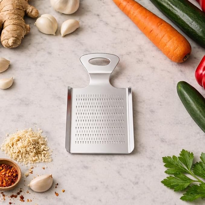 Compact Stainless Steel Grater, Mirror-Polished Grinder - Image 4