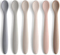 Silicone Baby Feeding Spoons, First Stage Baby Infant Spoons, Soft-Tip Easy on by NETANY