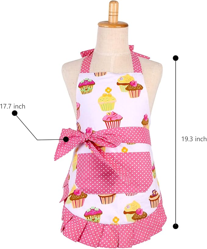 G2PLUS Kid Cotton Aprons, Toddler Apron - Image 2