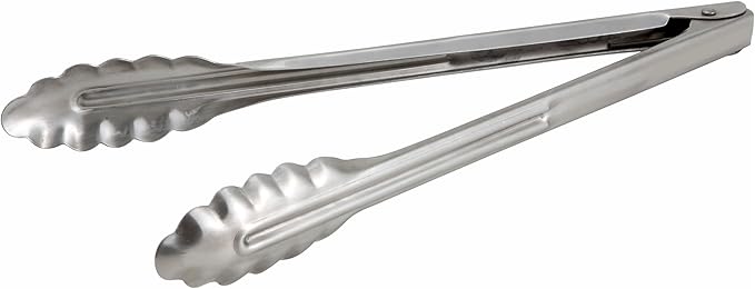 Winco Stainless Steel, Coiled Spring Utility Tong Heavyweight by Winco