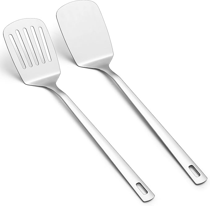 Kyraton Stainless Steel Spatulas Set, Solid Turner, Kitchen Spatulas by Kyraton