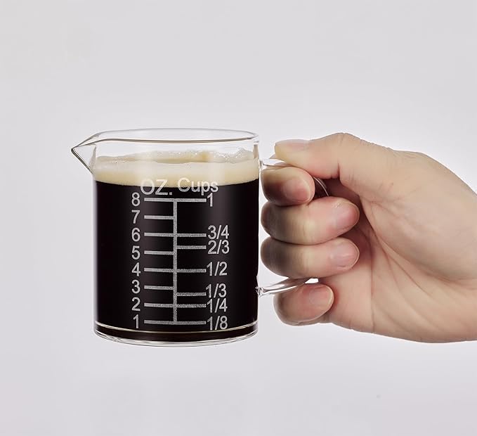 Ackers Etched Graduated Glass Measuring Cup by AckersBORO33