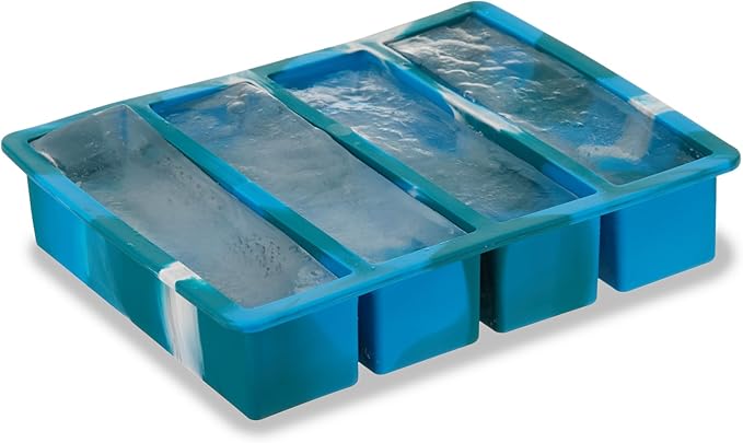 Host Ice Cube Tray, Makes Four 5-Inch Long Cubes, Durable Silicone Trays - Image 7