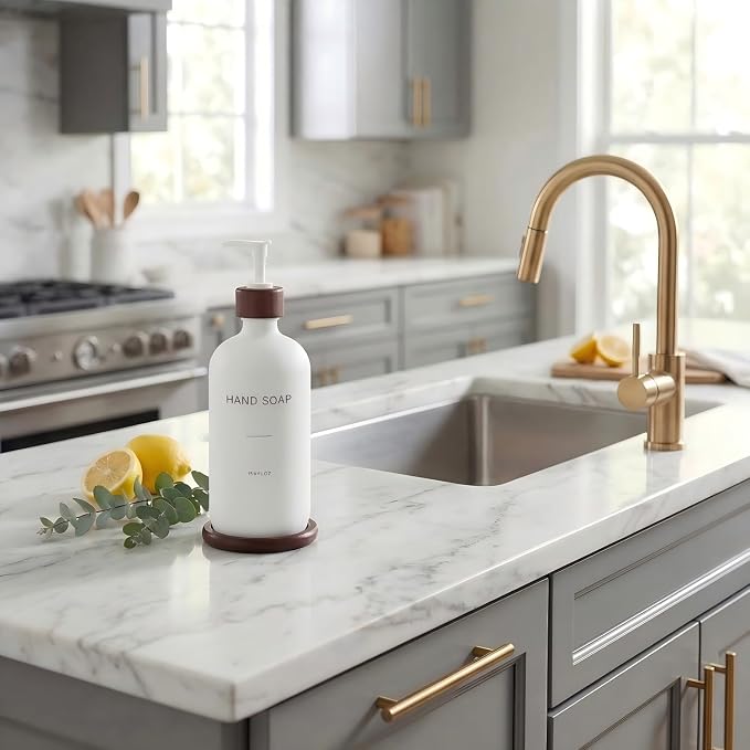 Glass Soap Dispenser, Refillable Hand Soap Dispenser - Image 2