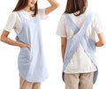Cotton Cross Back Aprons Solid Color Cooking Kitchen Garden Smock by Caatoor