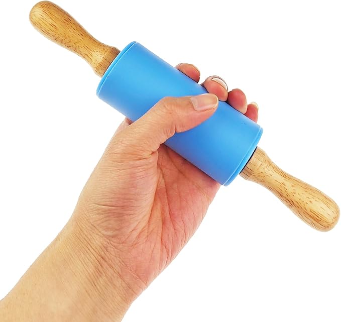 2 Pack Small Rolling Pin for Kids, Kids Rolling Pin for Home Kitchen - Image 4