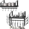 X-cosrack Pot Racks Wall Mounted Set of 2, by X-cosrack