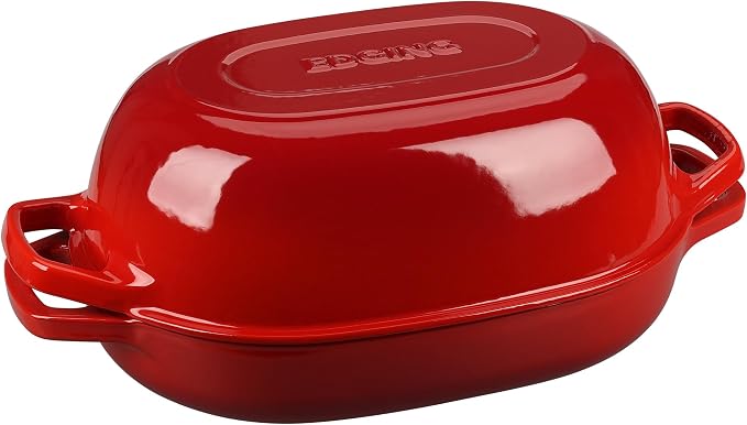 EDGING CASTING Enameled Cast Iron Oval Dutch Oven Pot - Image 6