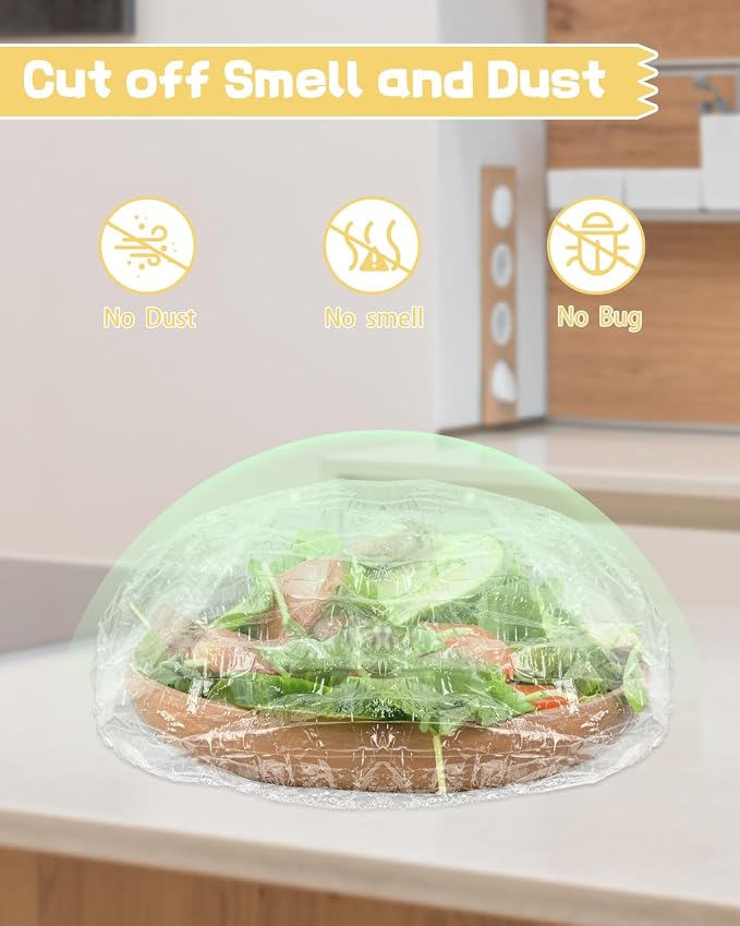 Plastic Bowl Covers for Sourdough Bread Proofing Large Disposable Elastic Food - Image 3