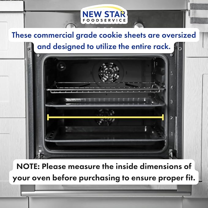 New Star Foodservice Commercial-Grade 18-Gauge Aluminum Sheet Pan/Bun Pan XL - Image 10