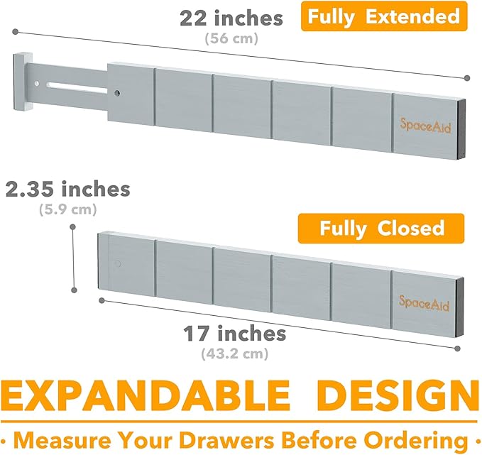 SpaceAid Bamboo Drawer Dividers - Image 4