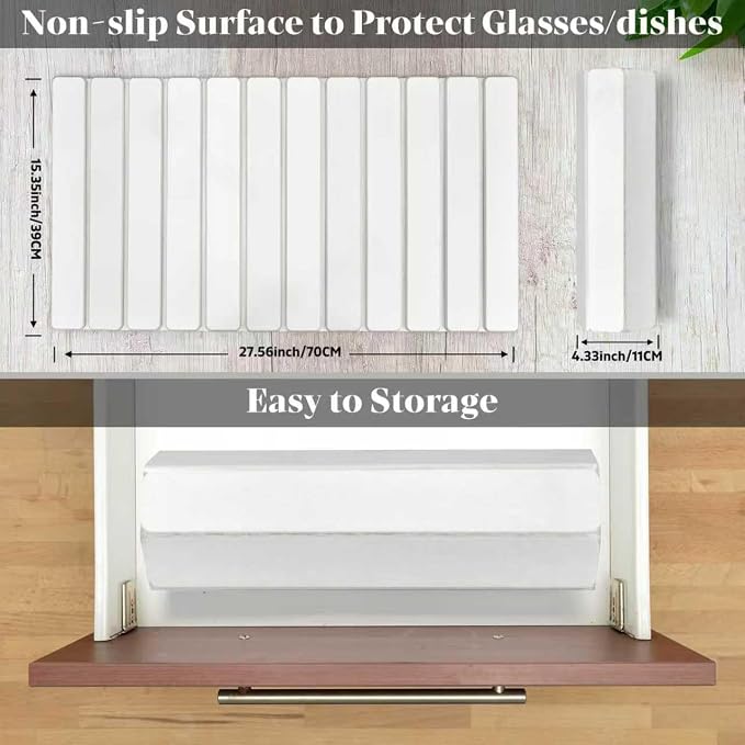 Large Stone Dish Drying Mats for Kitchen Counter, Fast Drying Collapsible Dish - Image 2