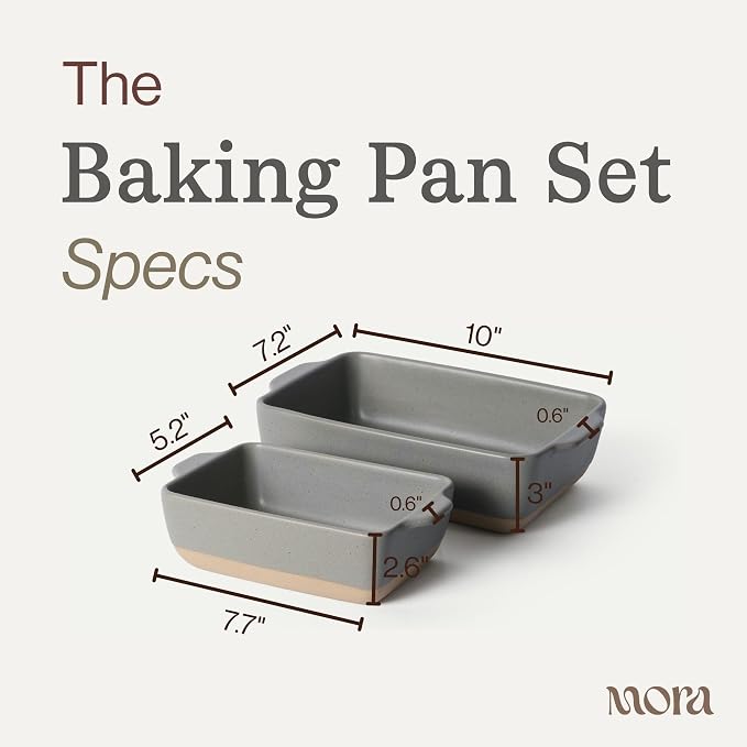 Mora Ceramic Set of 2 Baking Dishes - Image 2