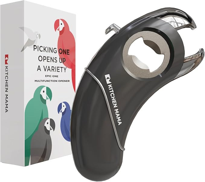 Kitchen Mama Epic One Multifunction Opener: Magnetic Bottle Opener, Beer Soda by KitchenMama