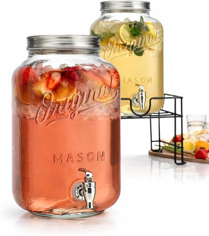 MosJos 2 GALLON Glass Drink Dispensers - Image 9