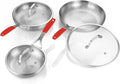DELARLO Tri-ply Stainless Steel Frying Pan Set by DELARLOCOOKWARE