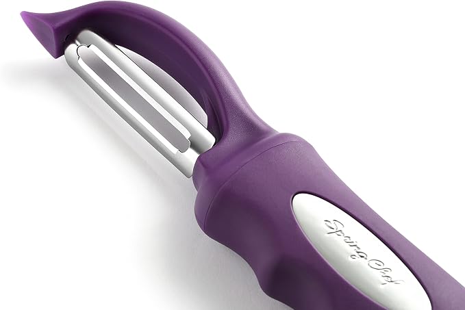 Spring Chef Professional Purple Swivel Vegetable Peeler - Image 8