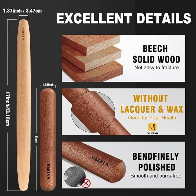 Walfos French Rolling Pin Set - Image 3