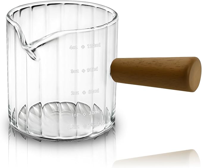 Espresso Measuring Cup 4 Oz, Espresso Glass Cups by Unknown