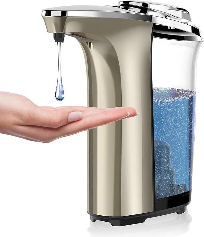 PZOTRUF Automatic Soap Dispenser, Touchless Dish Soap Dispenser 17oz/500ml by PZOTRUF-EnjoyCleanerLife