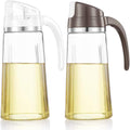 Marbrasse Oil Dispenser for Kitchen, 20 OZ /600ml Leakproof Glass Oil Bottle by Marbrasse
