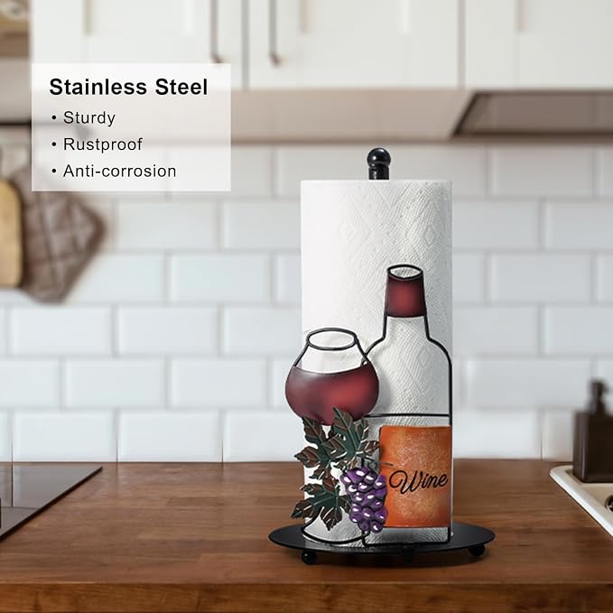 Wine Paper Towel Holder Countertop - Image 4