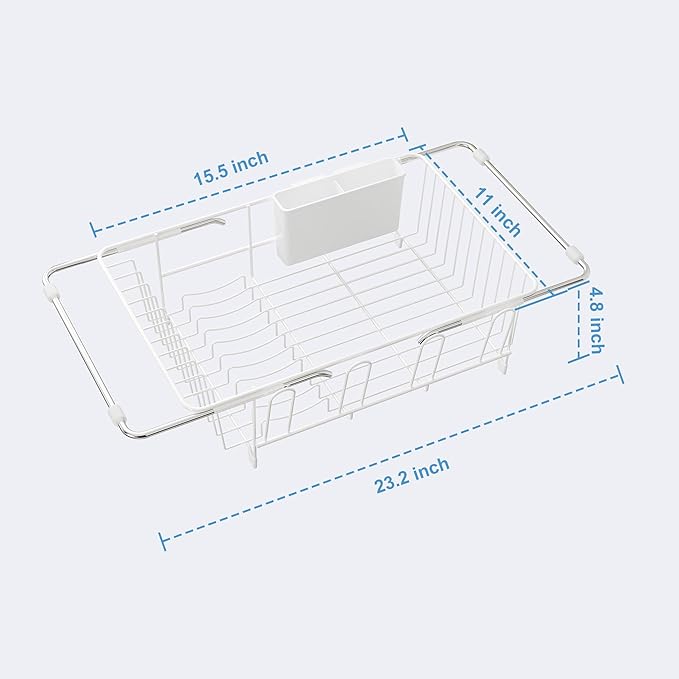 JASIWAY Dish Drying Rack in Sink, Small Dish Drainers - Image 7