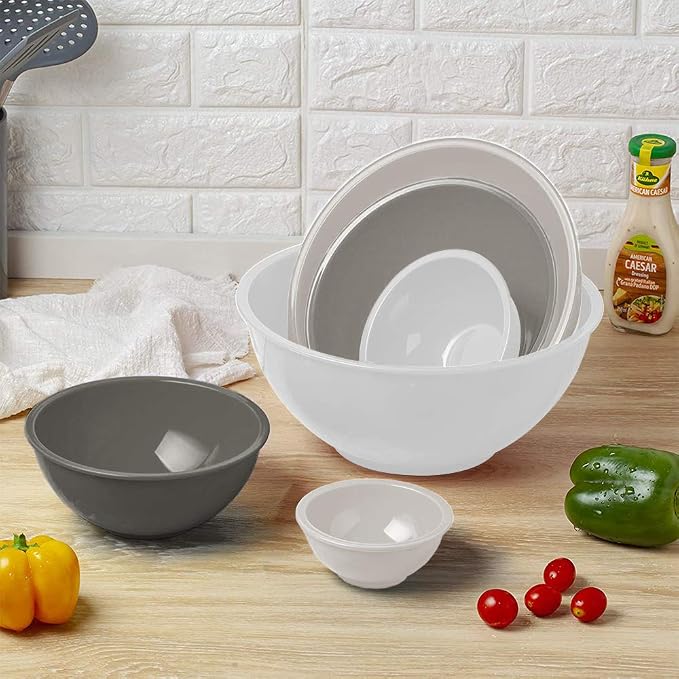 BoxedHome BPA Free Plastic Round Mixing Bowl - Image 7