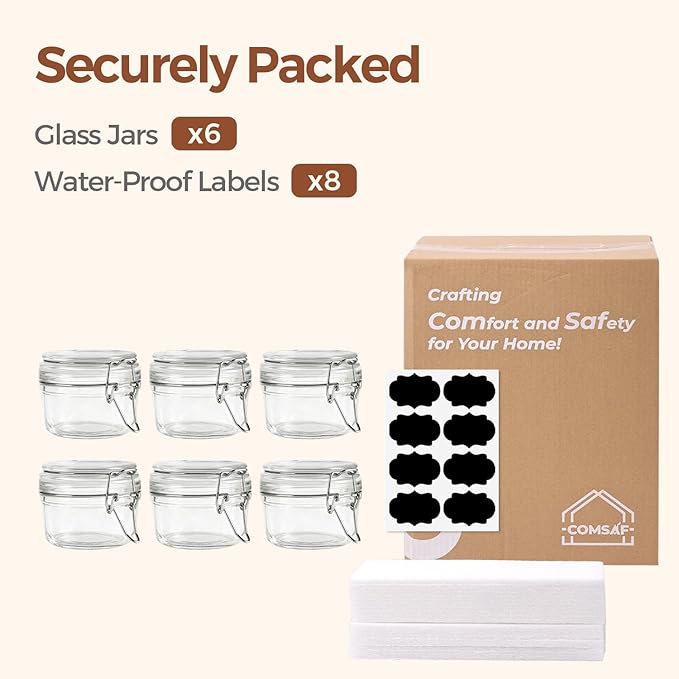 ComSaf 4oz Glass Spice Jars - Image 8