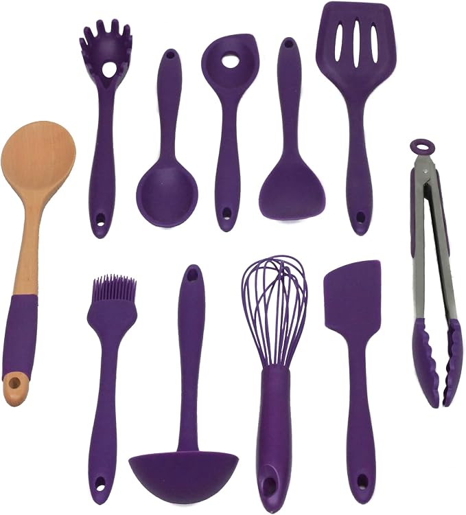 Chef Craft Premium Silicone Kitchen Tool and Utensil Set, 11 Piece by ChefCraft