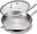 DELARLO Tri-Ply Stainless Steel Pan, 18/10 Frying Pan, Oven Safe Up to 600°F by DELARLOCOOKWARE
