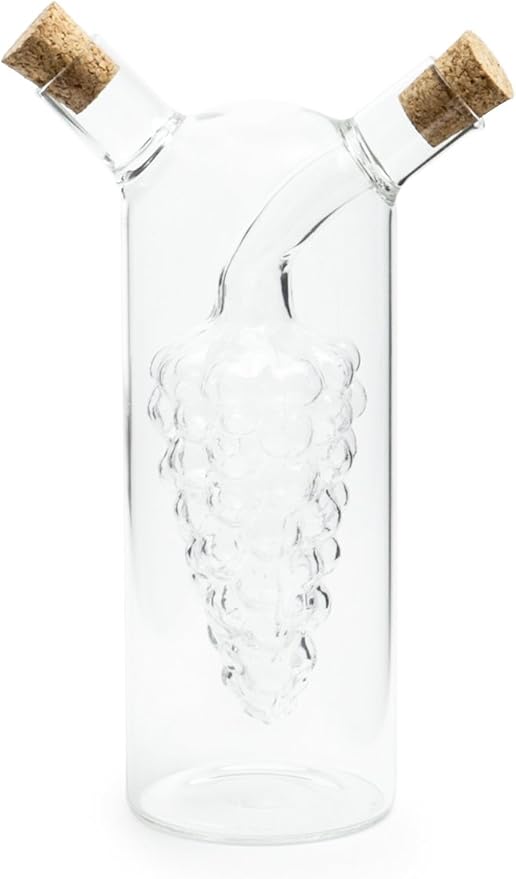 Fox Run 7050 Run Grape Motif Oil and Vinegar Cruet Dispenser Bottle - Image 4