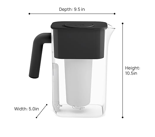 Culligan with ZeroWater Technology 10-Cup Water Filter Pitcher – Includes - Image 3