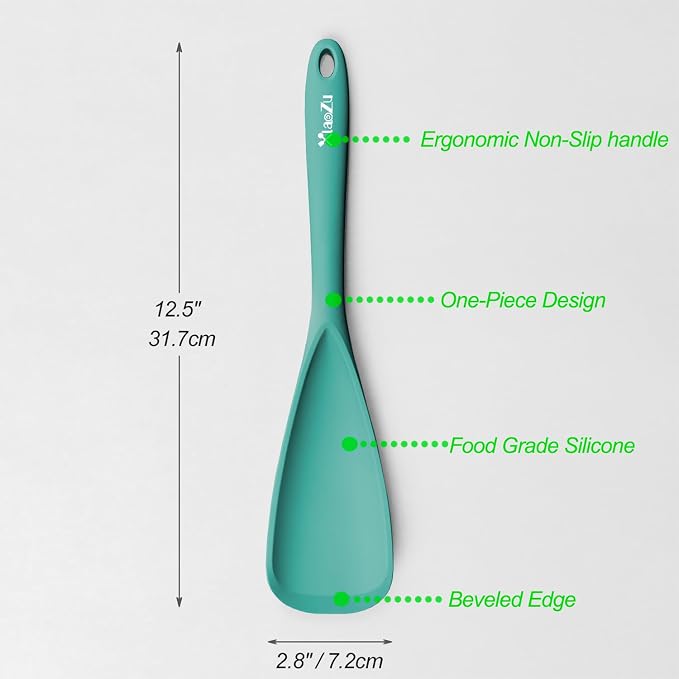 Silicone Spatula Spoon, Seamless Design, Safe - Image 2