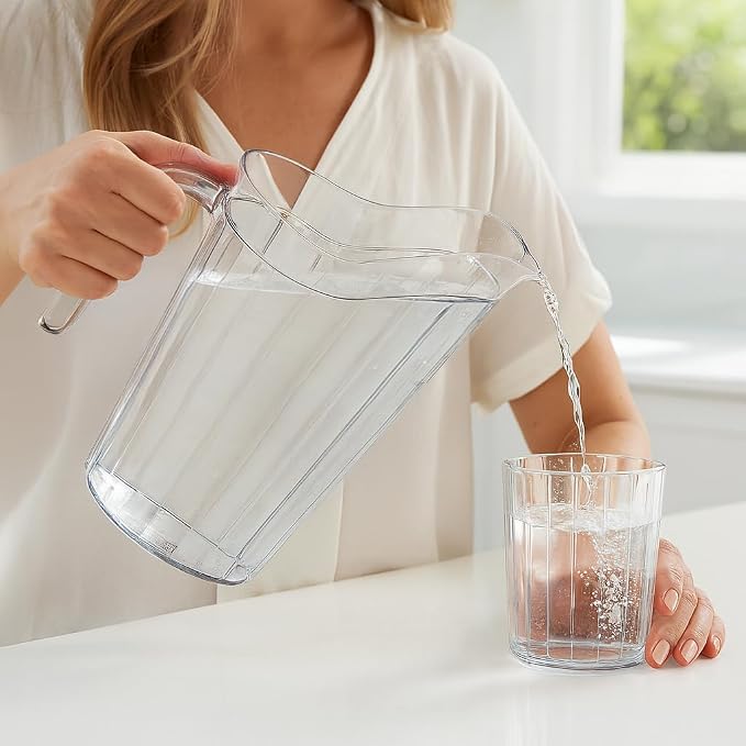 DecorRack 24 Pack - 75 oz Polycarbonate Plastic Pitcher Beverage Dispenser - Image 6