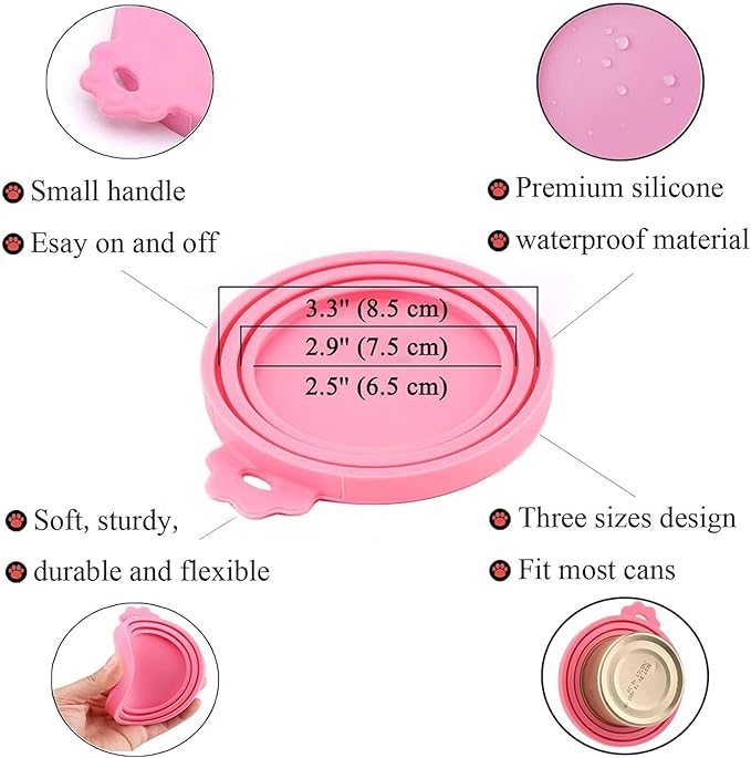 Food Can Lids, One Tin Cap Fit Most Standard Size Dog Cat Food - Image 3