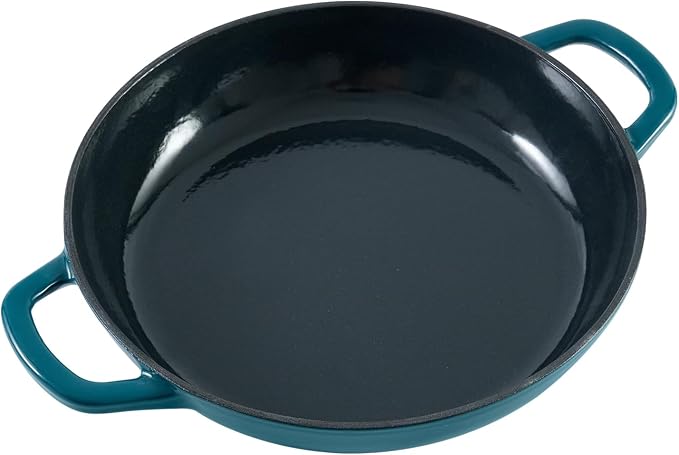 Flavehc Braiser Enameled Cast Iron Braiser 2.25 qt Braiser Pan - Image 6