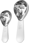 2Pcs Coffee Scoops, Premium 18/8 Stainless Steel Coffee Spoons, Tea and Powder by Unknown