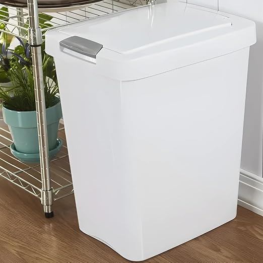 7.5 Gallon White Wastebasket - Image 7