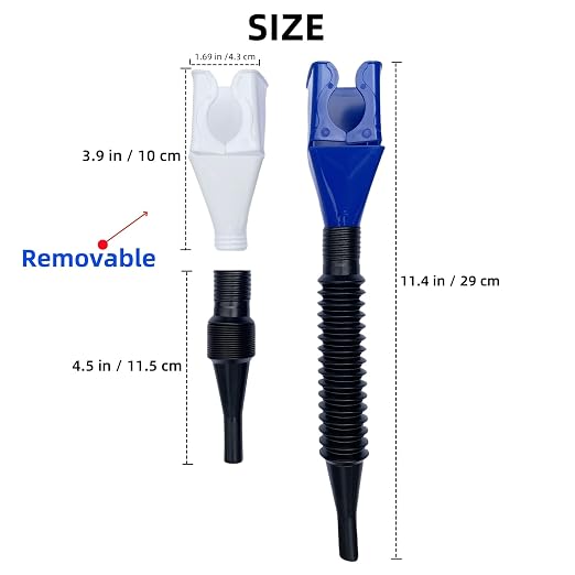 4PCS Funnels for Automotive Use, Retractable Auto Fuel Funnel for Oil Change - Image 3
