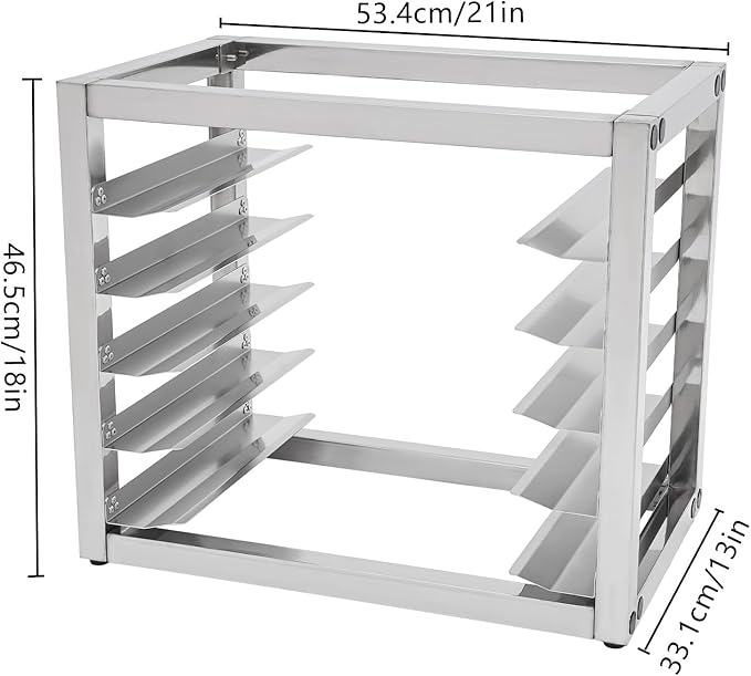 5 Tier Bun Pan Rack, Aluminum Bakery Rack - Image 7