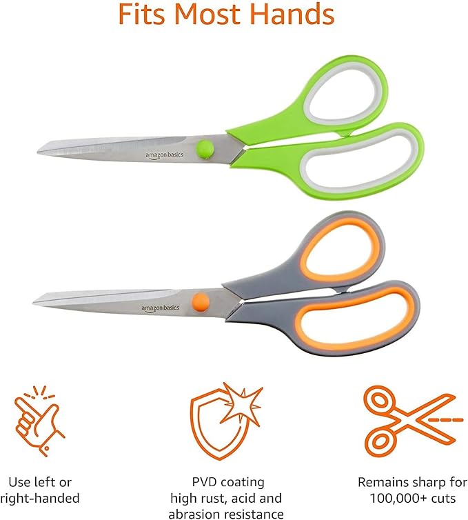 Amazon Basics Multipurpose Stainless Steel Scissors - Image 4