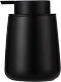 Enra Black Soap Dispenser, 12 oz Ceramic Hand Lotion Dispenser, Refillable Dish by Enra