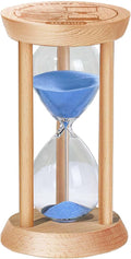 1 Minute Sand Timer, 1 Min Wooden Hourglass, Wood Mini Sand Clock, One Minute by Kwiwis