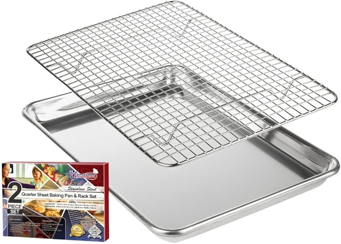 KITCHENATICS Small Quarter Sheet Baking Pan by KITCHENATICS