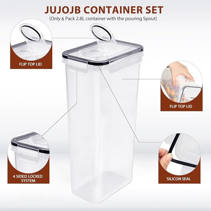 JUJOJB 64 PCS Airtight Food Storage Containers - Image 5