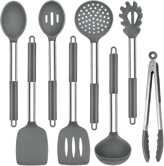 TeamFar Kitchen Utensils, for Nonstick Cookware Frying Flipping Draining by TeamFar
